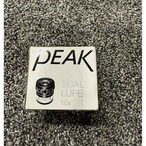 Peak Precision Work Magnifier 10x Scale Loupe with Case